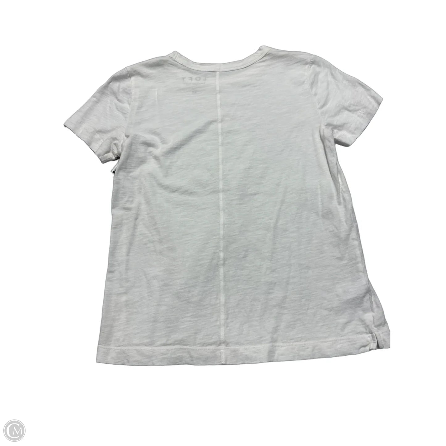 Top Short Sleeve Basic By Loft In White, Size: Xs