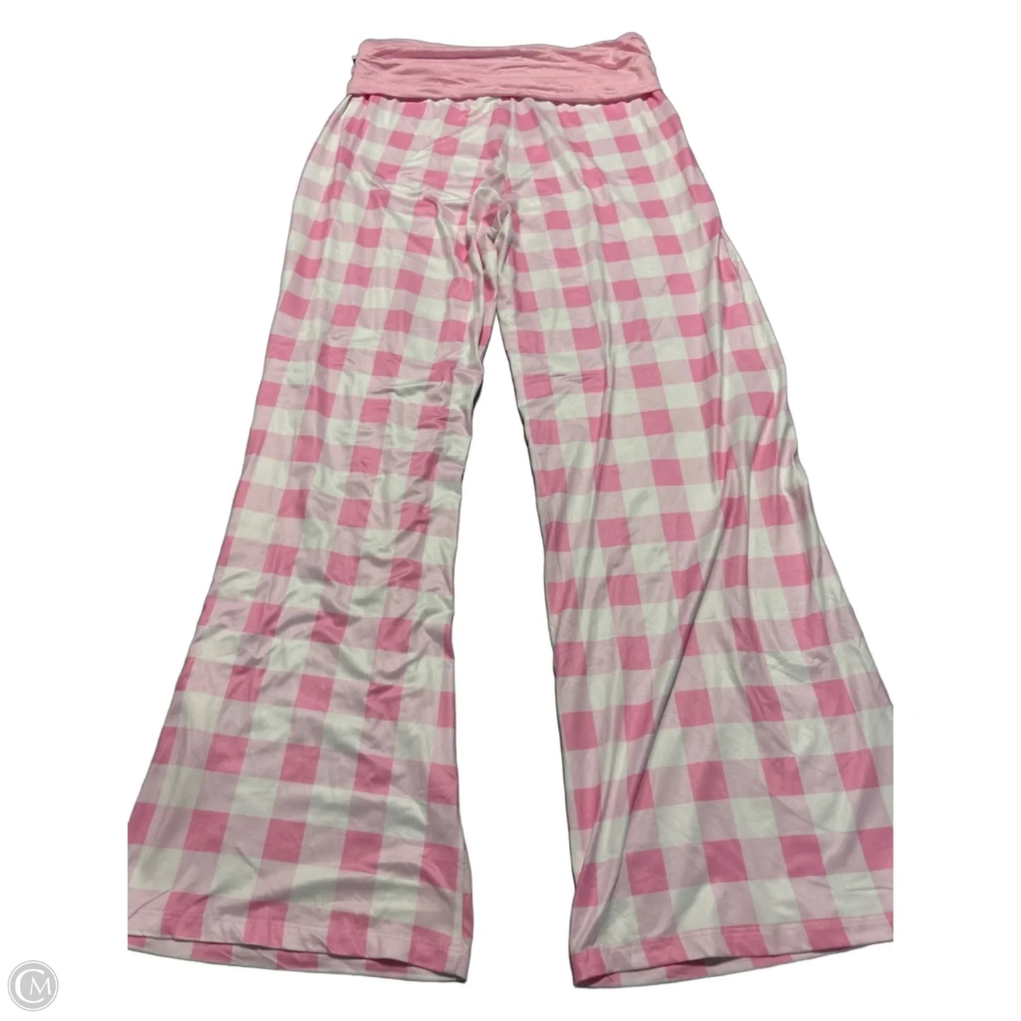 Pants Lounge By Cme In Pink & White, Size: L