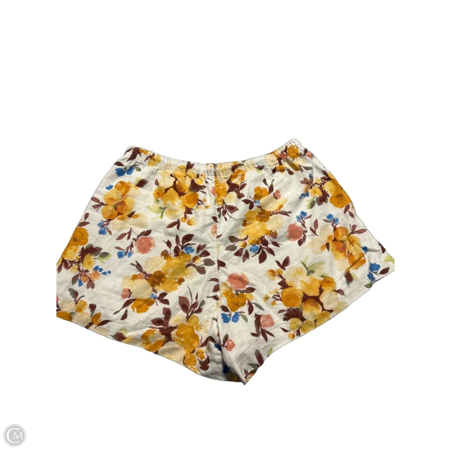 Shorts By Abercrombie And Fitch In White & Yellow, Size: 12