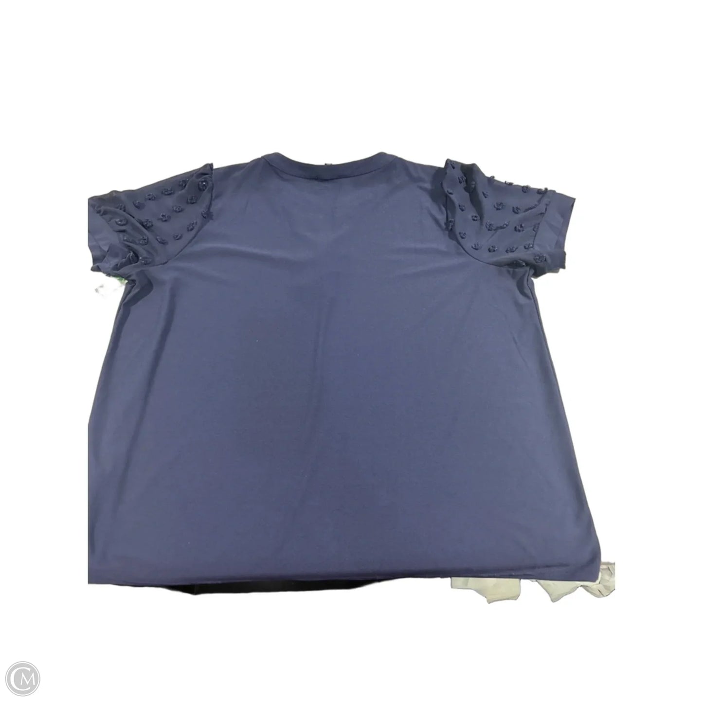 Top Short Sleeve By Cmc In Navy, Size: 3x