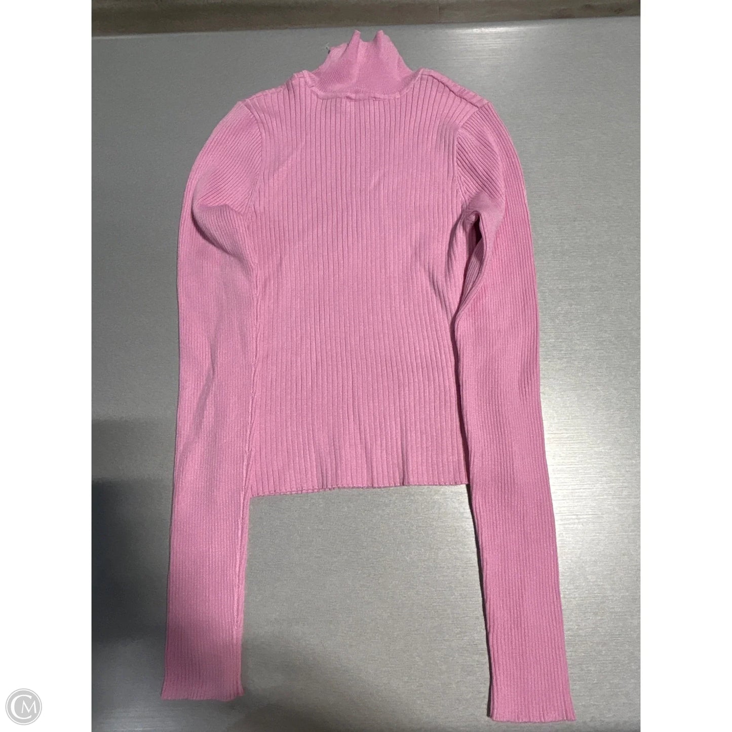 Top Long Sleeve Basic By Crown And Ivy In Pink, Size: Xs