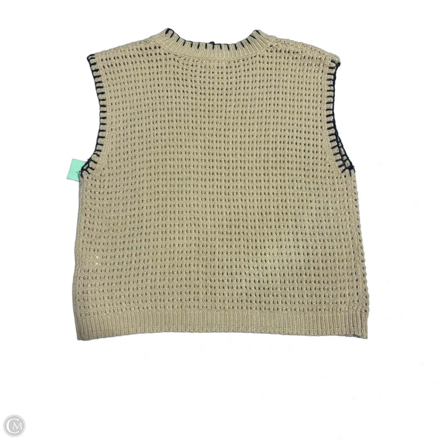 Vest Sweater By La Miel In Tan, Size: S