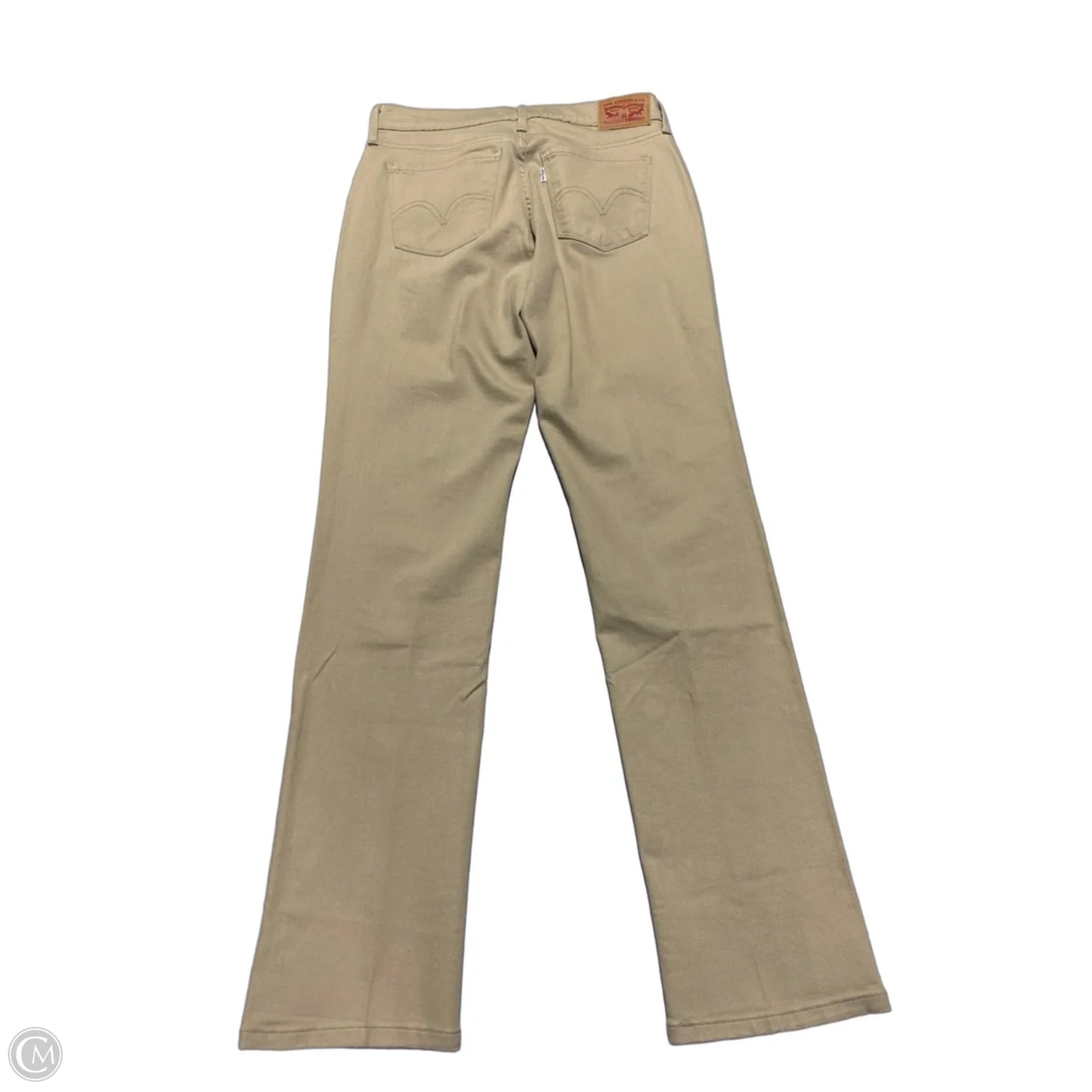 Jeans Straight By Levis In Tan, Size: 4
