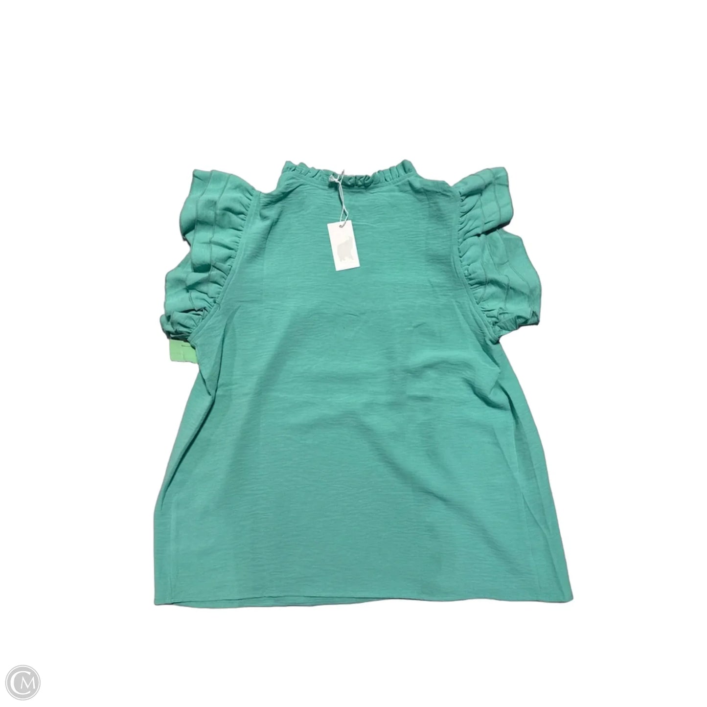 Top Short Sleeve By Cmc In Aqua, Size: S