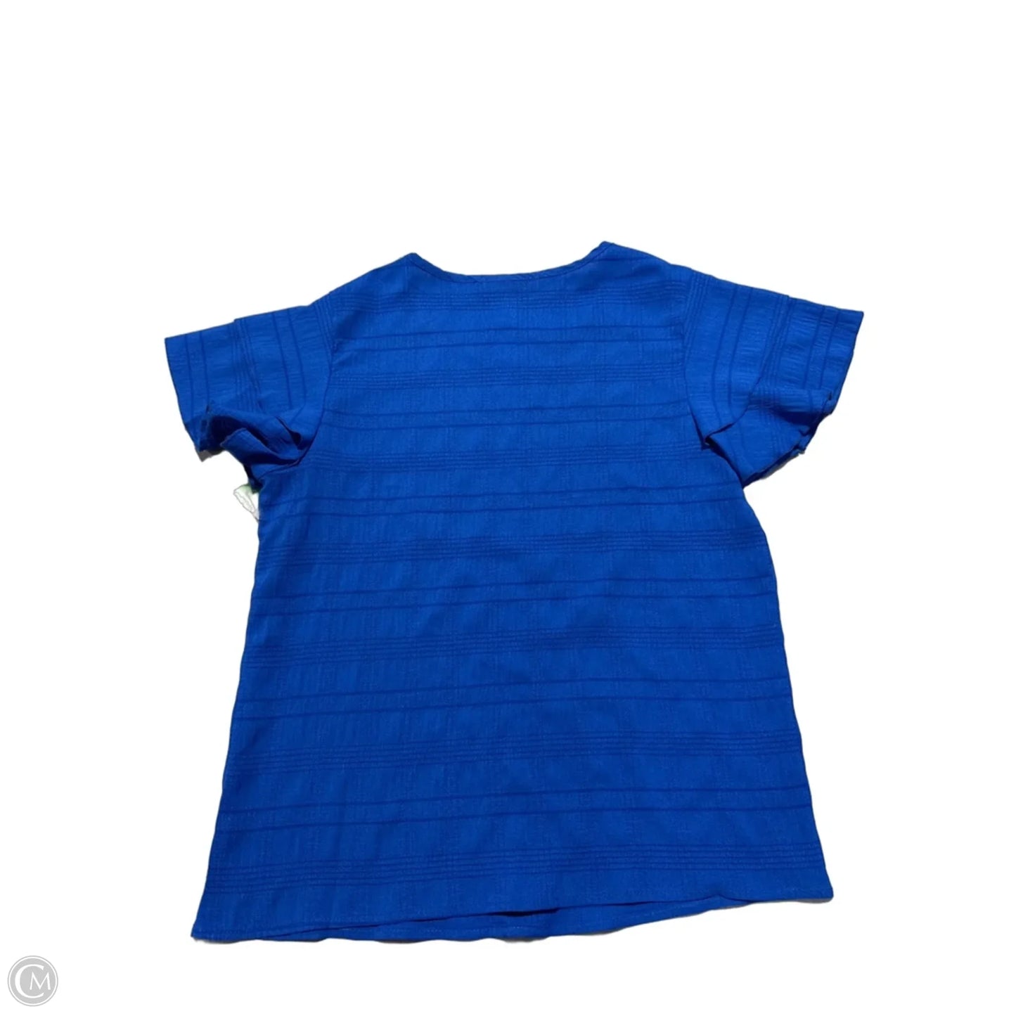 Top Short Sleeve By Miss Sparkling In Blue, Size: S