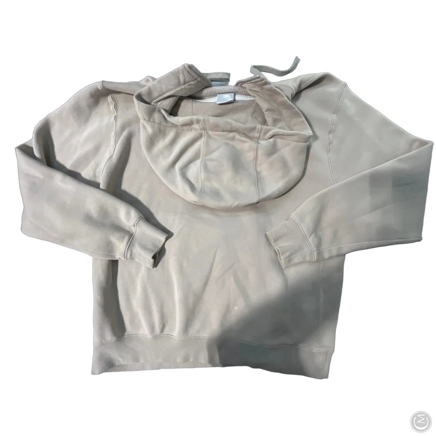 Sweatshirt Collar By Nike In Beige, Size: L