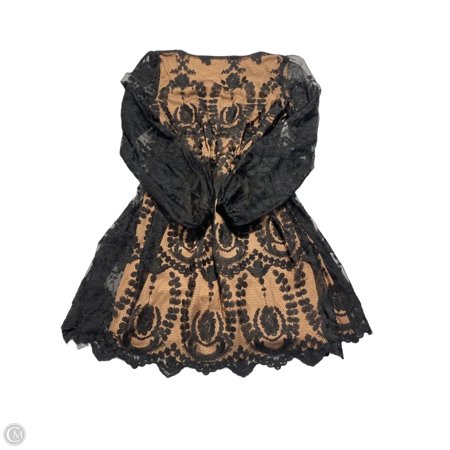 Dress Casual Short By Boohoo Boutique In Black & Tan, Size: S