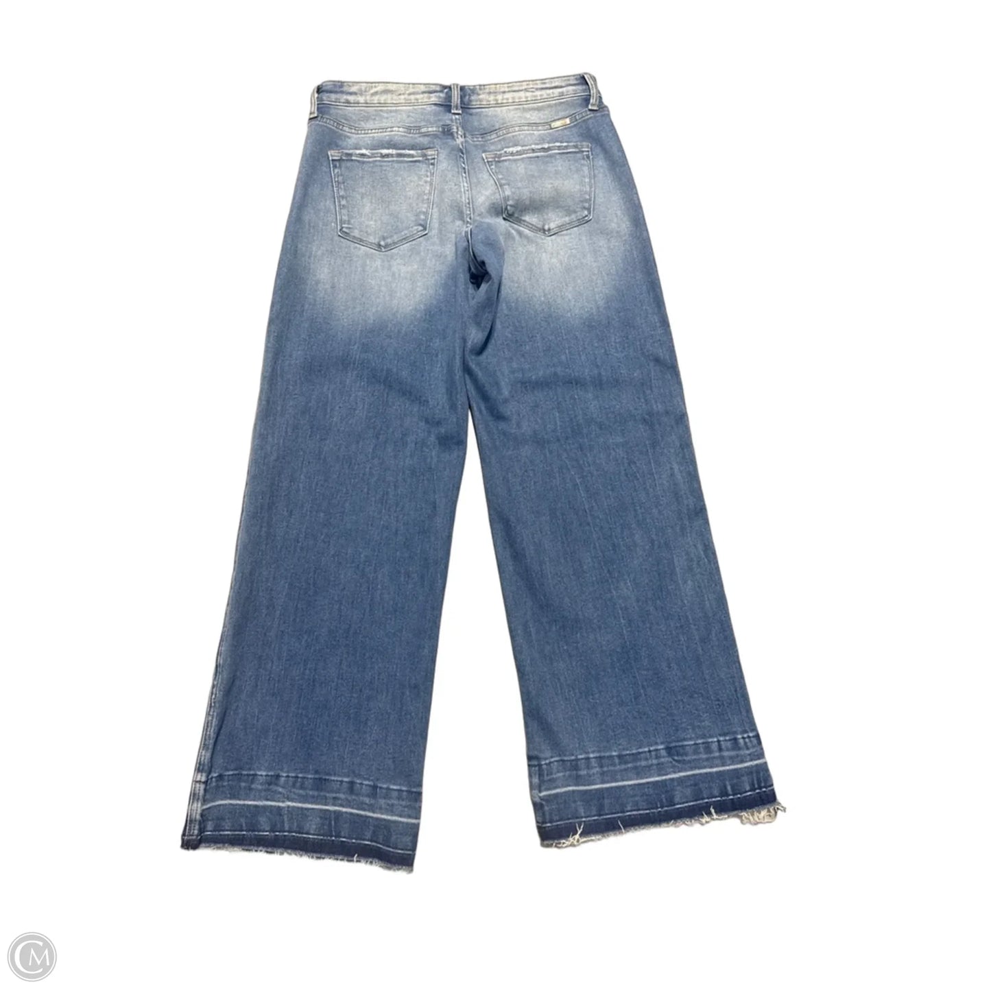 Jeans Wide Leg By Kancan In Blue Denim, Size: 8