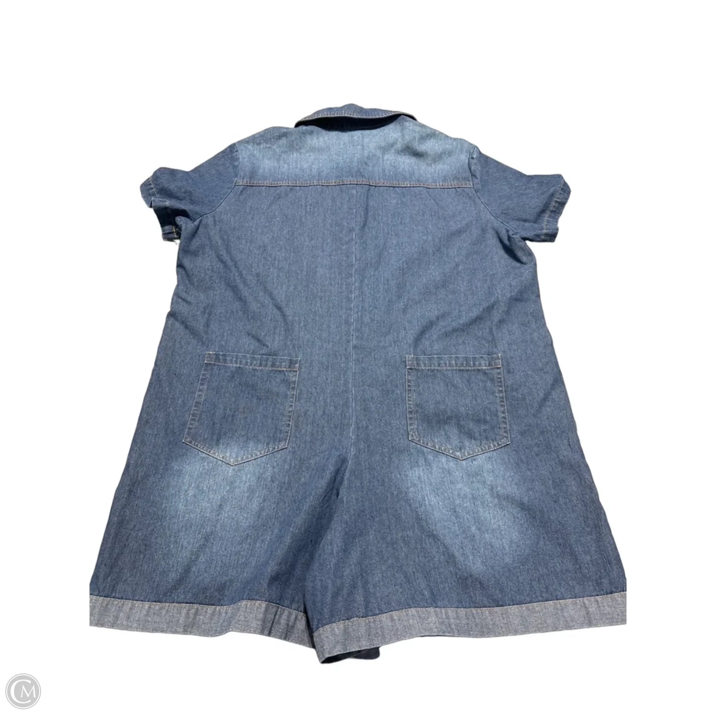 Romper By Cme In Blue Denim, Size: L