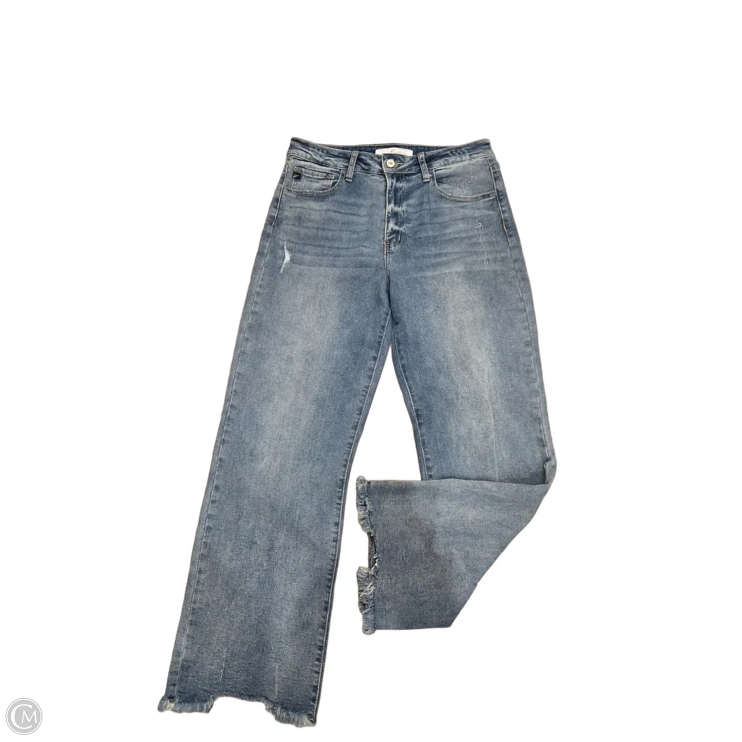 Jeans Wide Leg By Kancan In Blue Denim, Size: 6