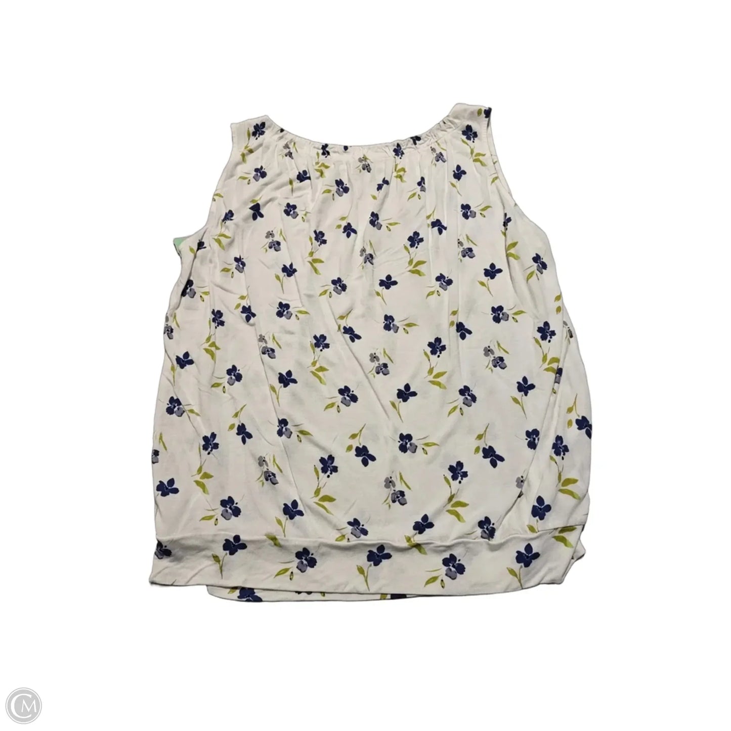 Tank Top By Loft In Blue & White, Size: Xl