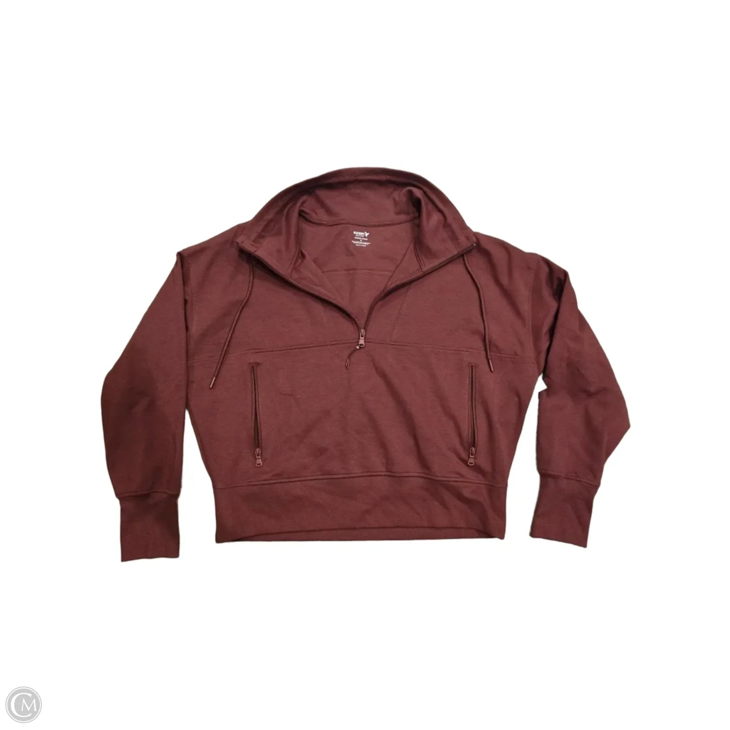 Athletic Sweatshirt Collar By Old Navy In Maroon, Size: Xl