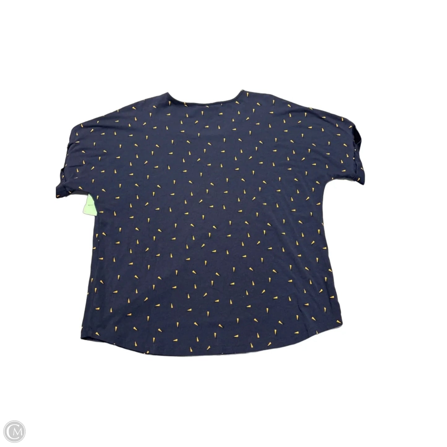 Top Short Sleeve By Cj Banks In Blue, Size: 1x