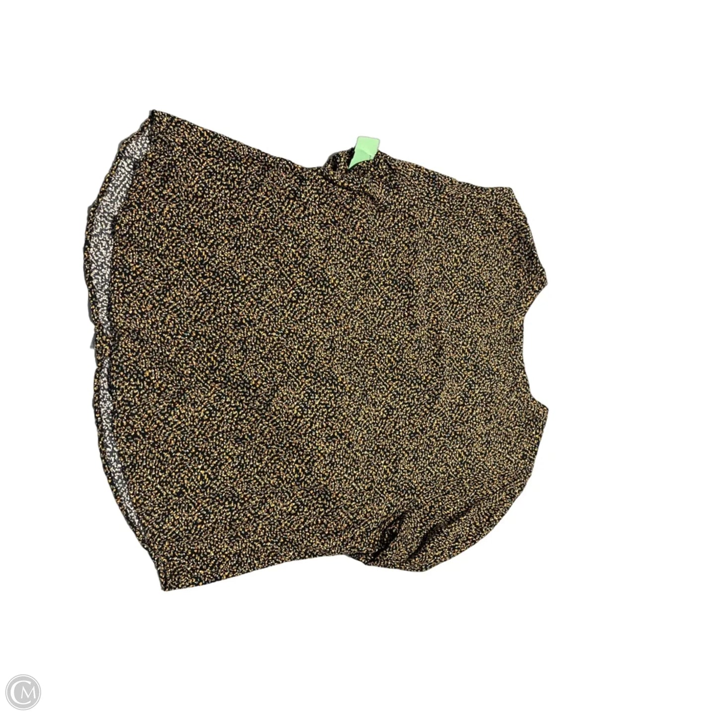 Top Long Sleeve By Cj Banks In Brown & Yellow, Size: 1x