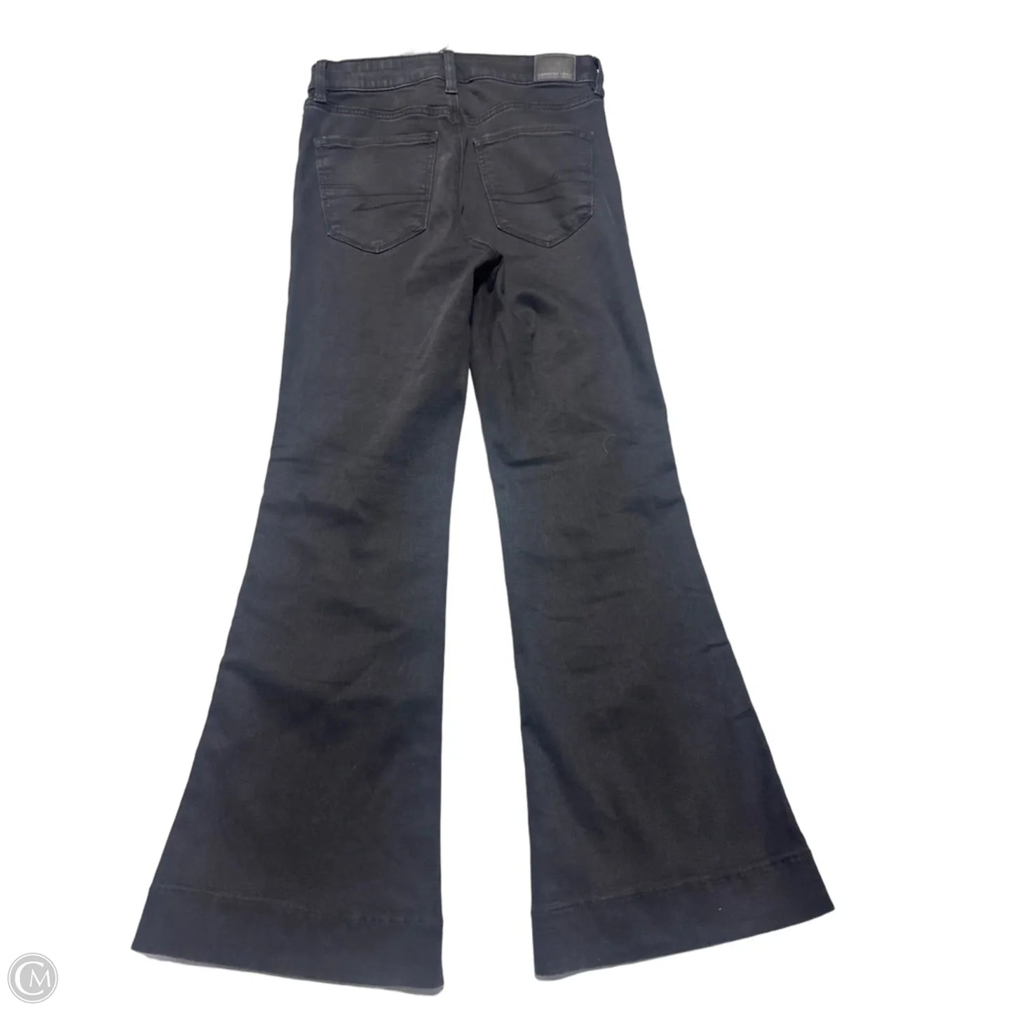Jeans Flared By American Eagle In Black, Size: 4