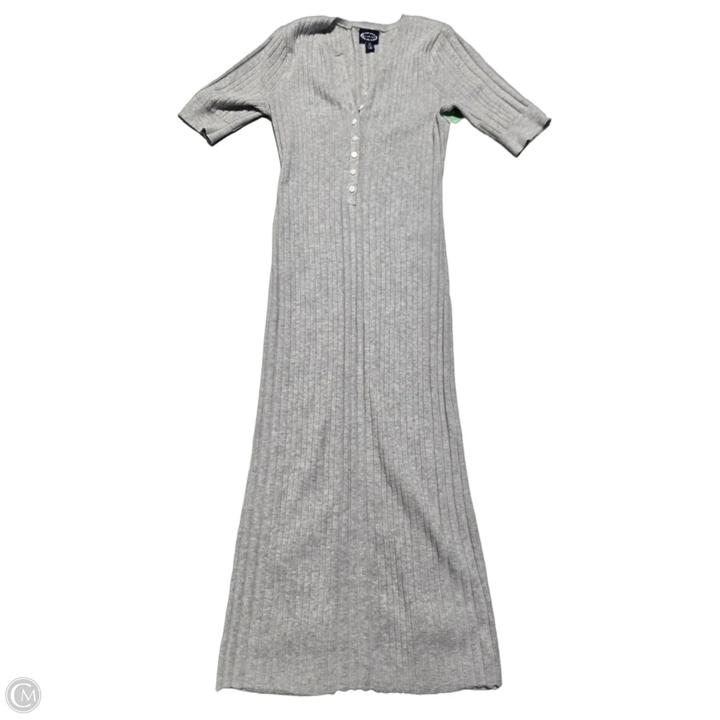 Dress Casual Midi By Scoop In Grey, Size: S