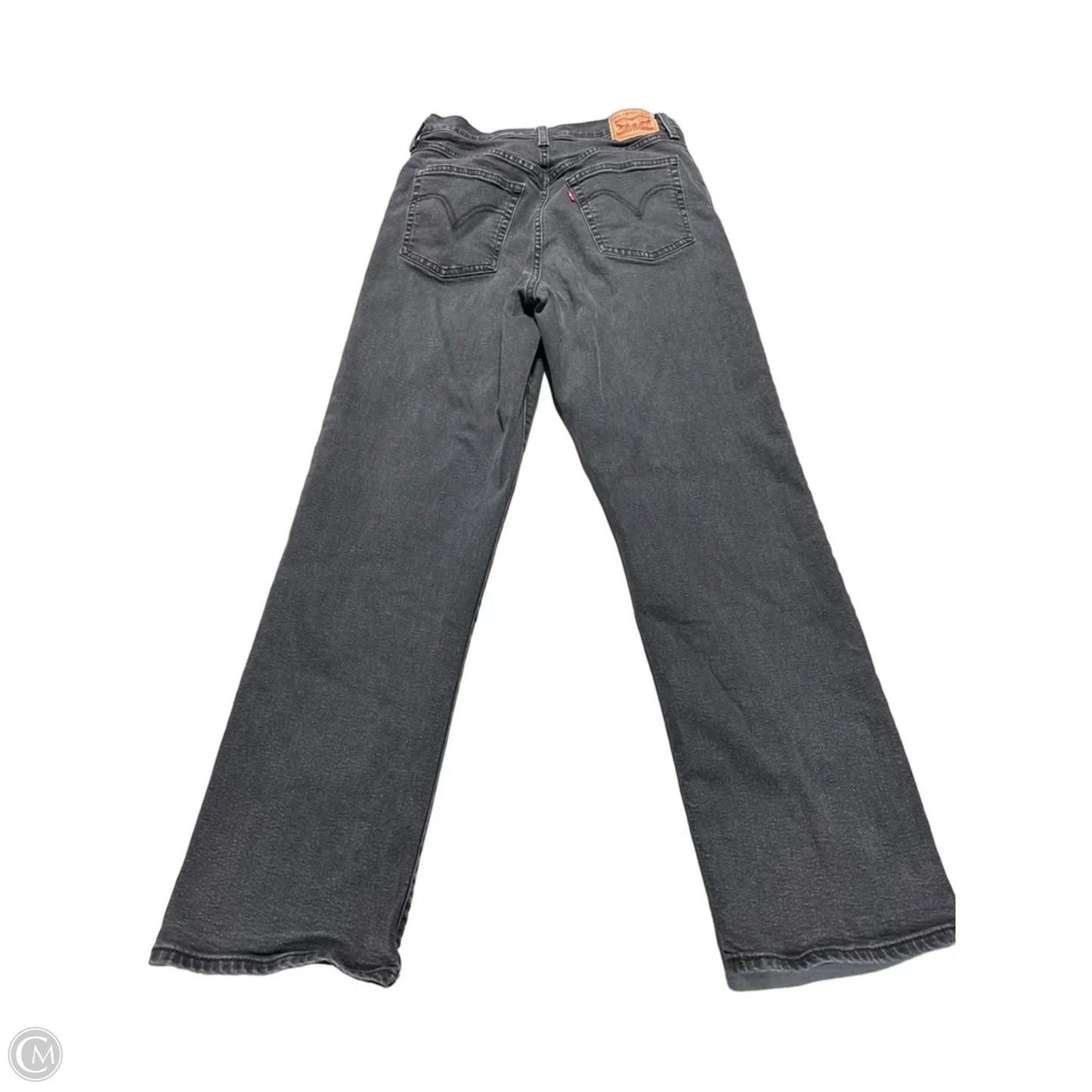 Jeans Straight By Levis In Black, Size: 14