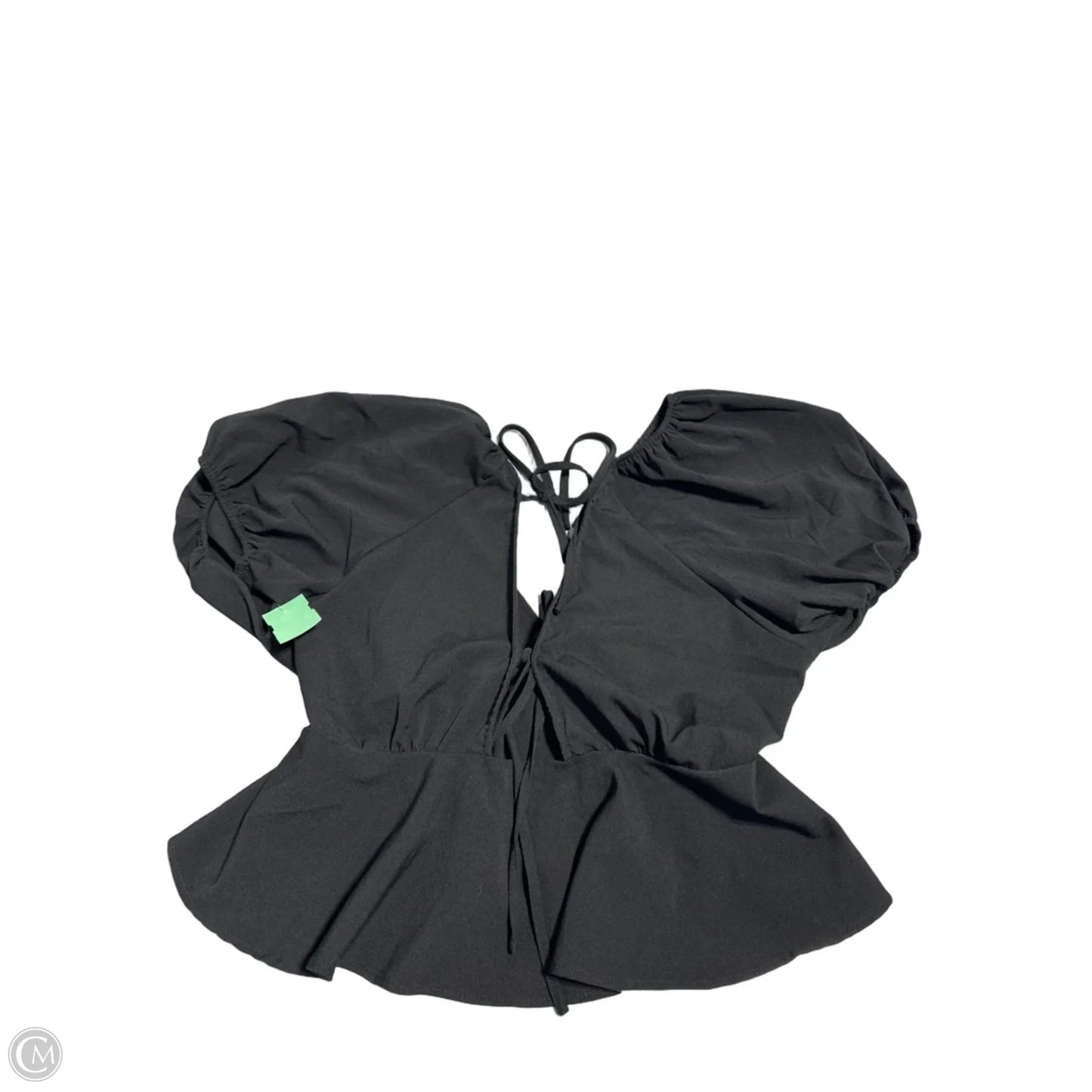 Top Short Sleeve By Cmc In Black, Size: M