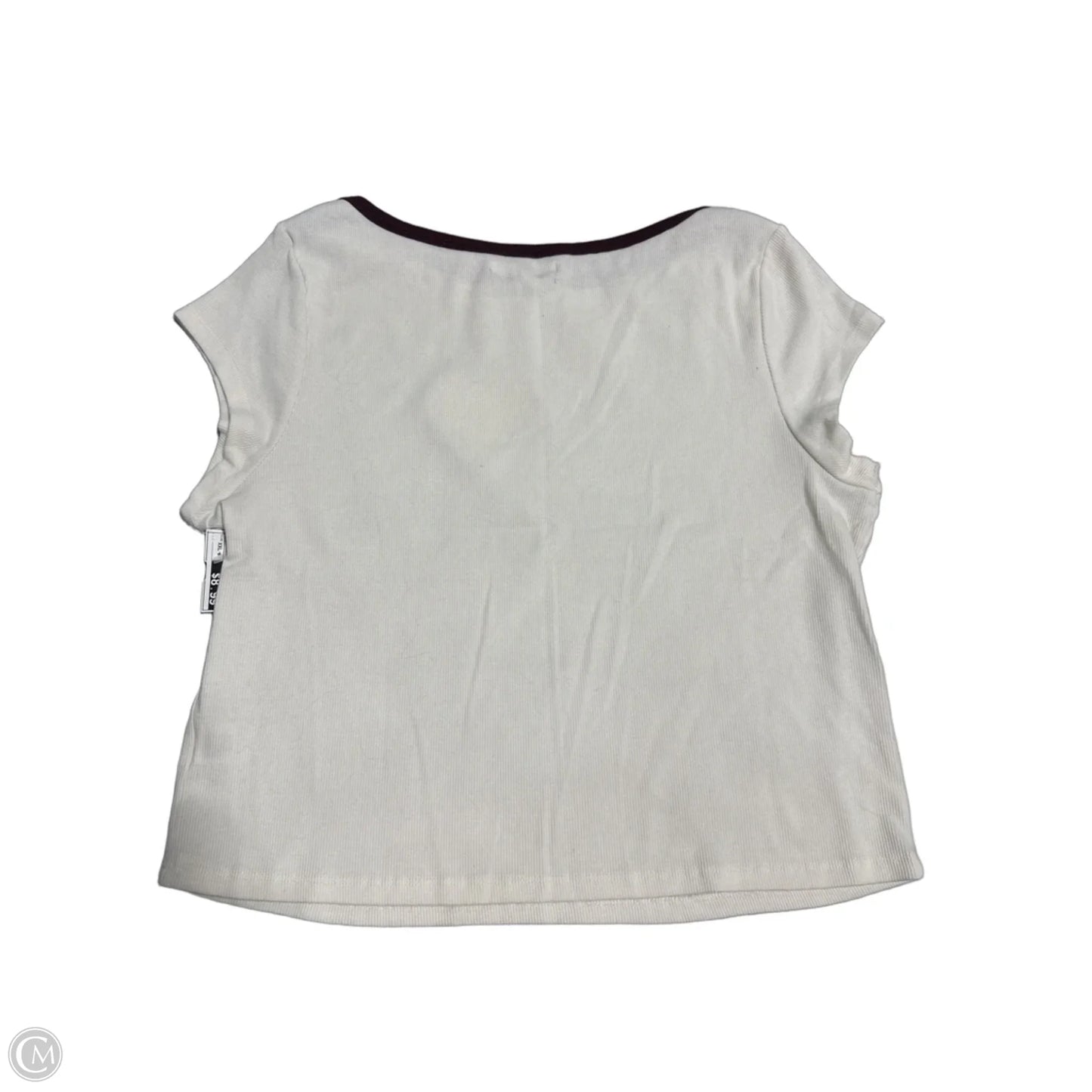 Top Short Sleeve By Grayson Threads In Cream, Size: Xxl
