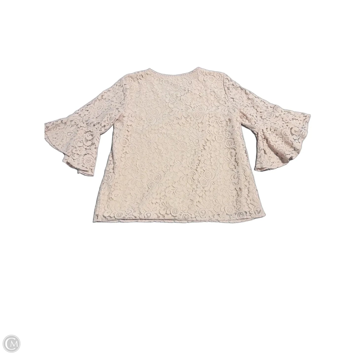 Top 3/4 Sleeve By Loft In Tan, Size: S