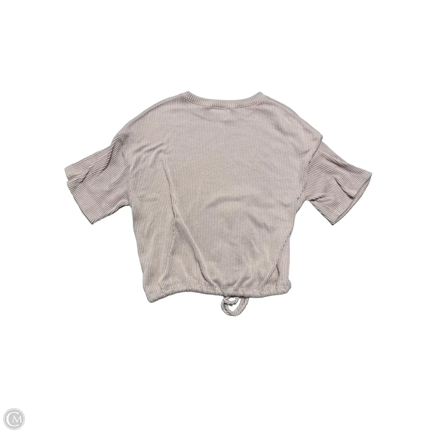 Top Short Sleeve By Tres Bien In Tan, Size: M