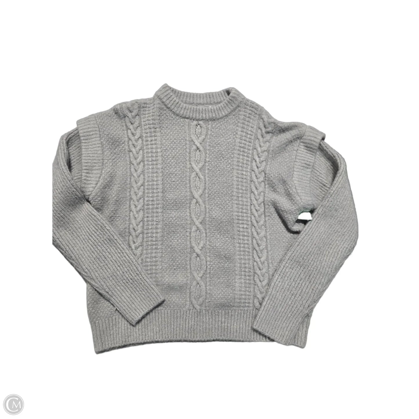 Sweater By Elan In Grey, Size: S