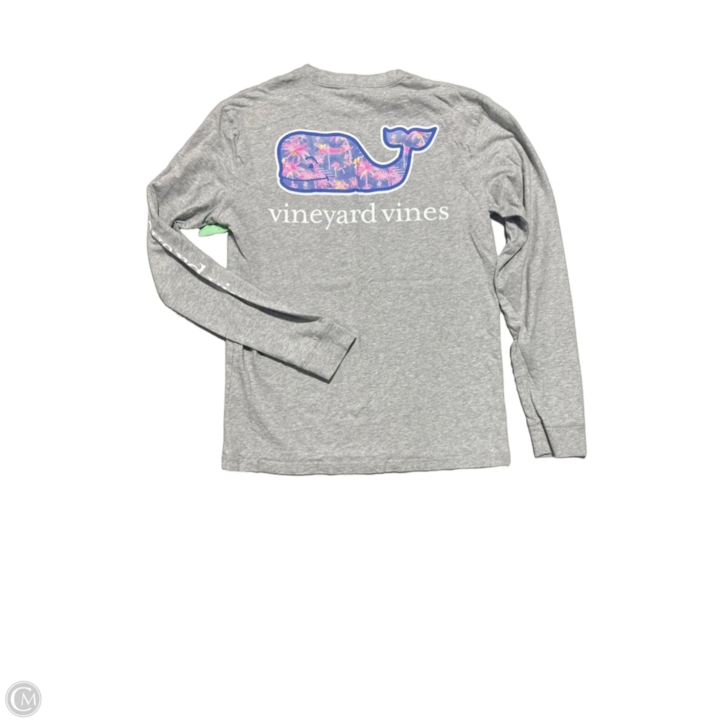 Top Long Sleeve By Vineyard Vines In Grey, Size: Xs