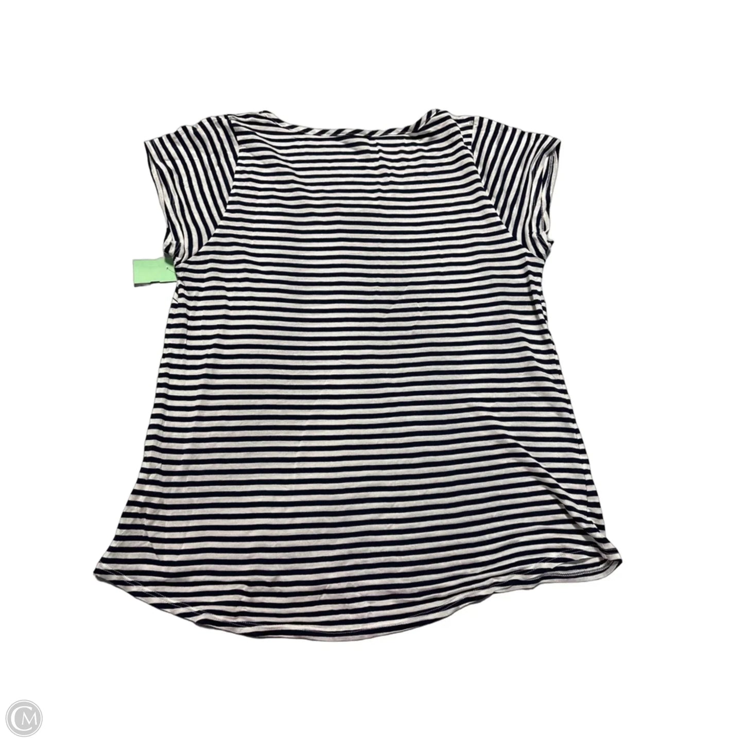 Top Short Sleeve By Ag Jeans In Striped Pattern, Size: Xl
