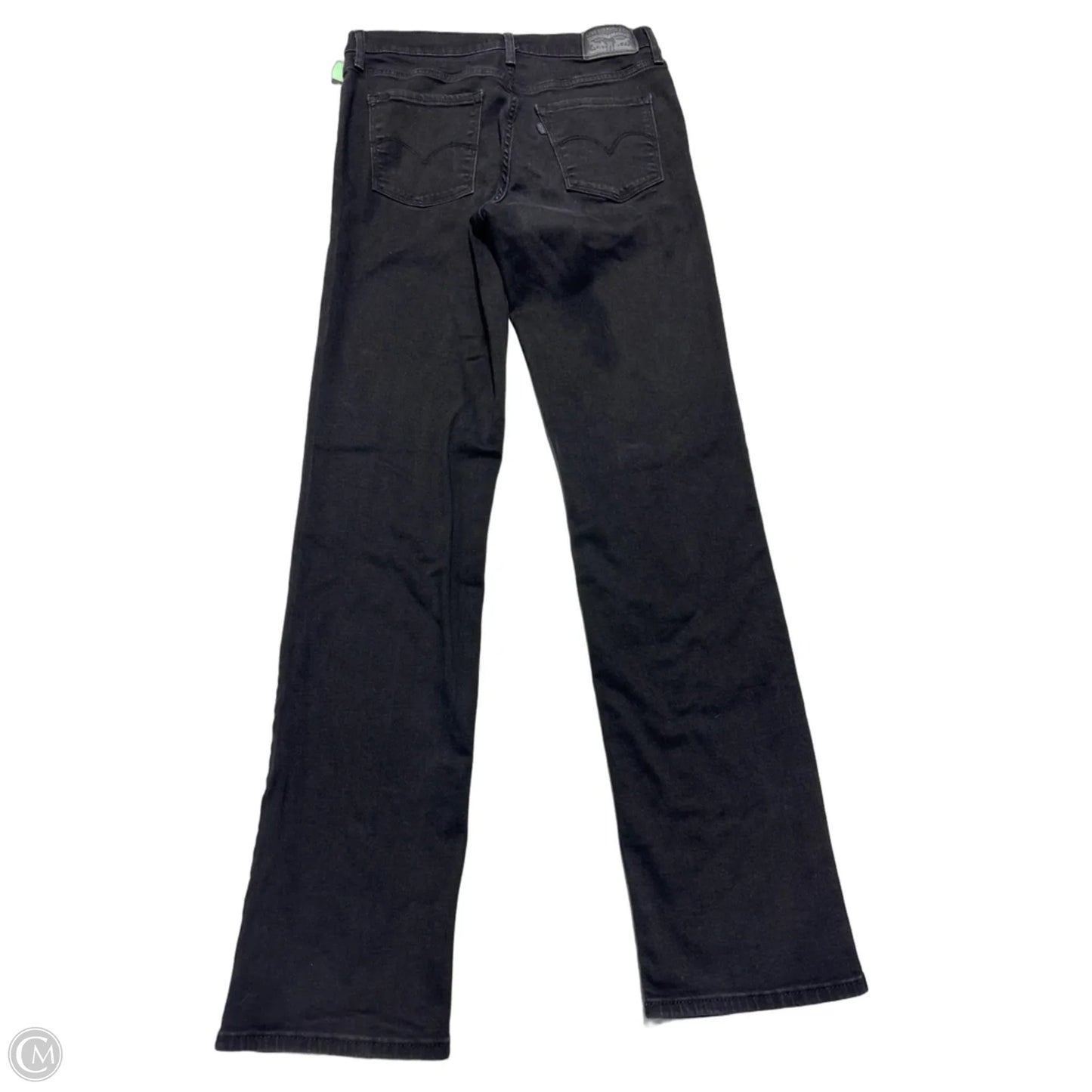 Jeans Straight By Levis In Black, Size: 10
