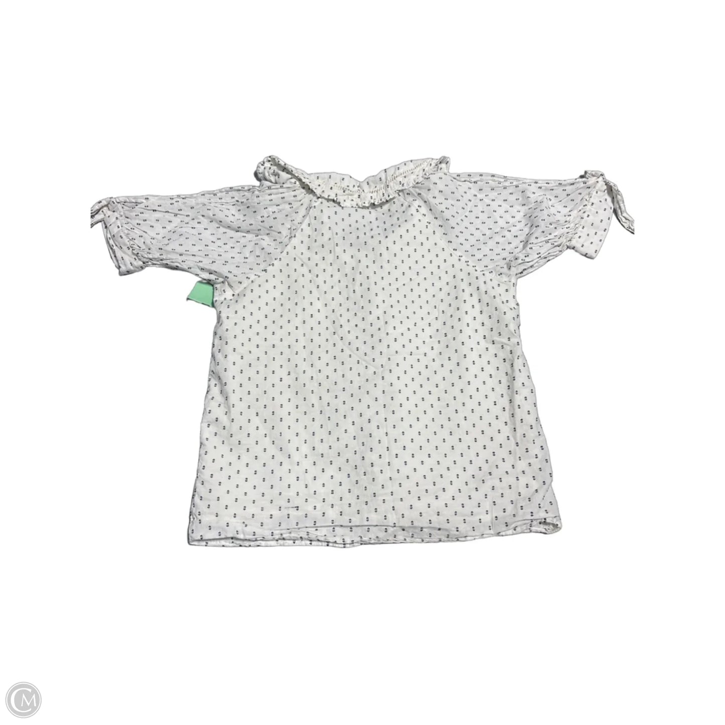 Top Short Sleeve By Lc Lauren Conrad In Blue & Cream, Size: Xs