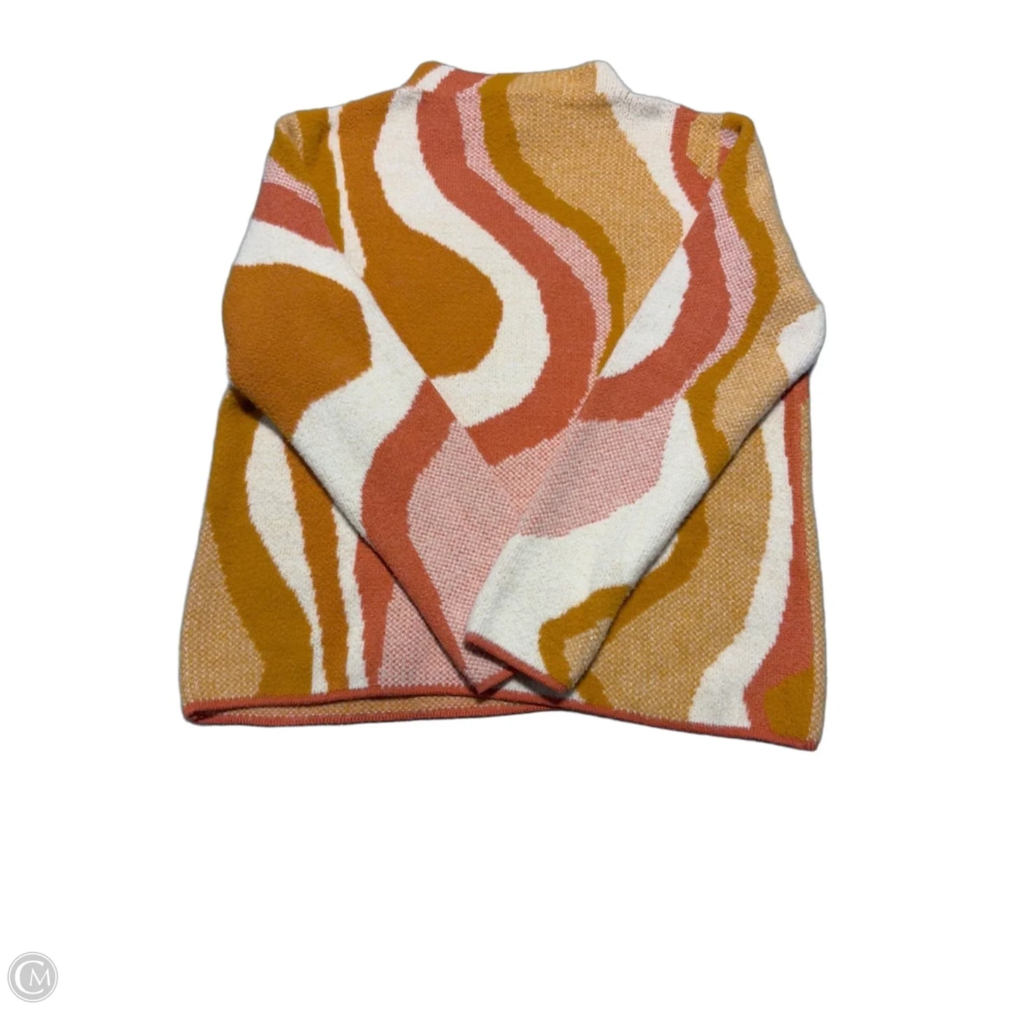 Sweater By Tribal In Orange & Pink, Size: S