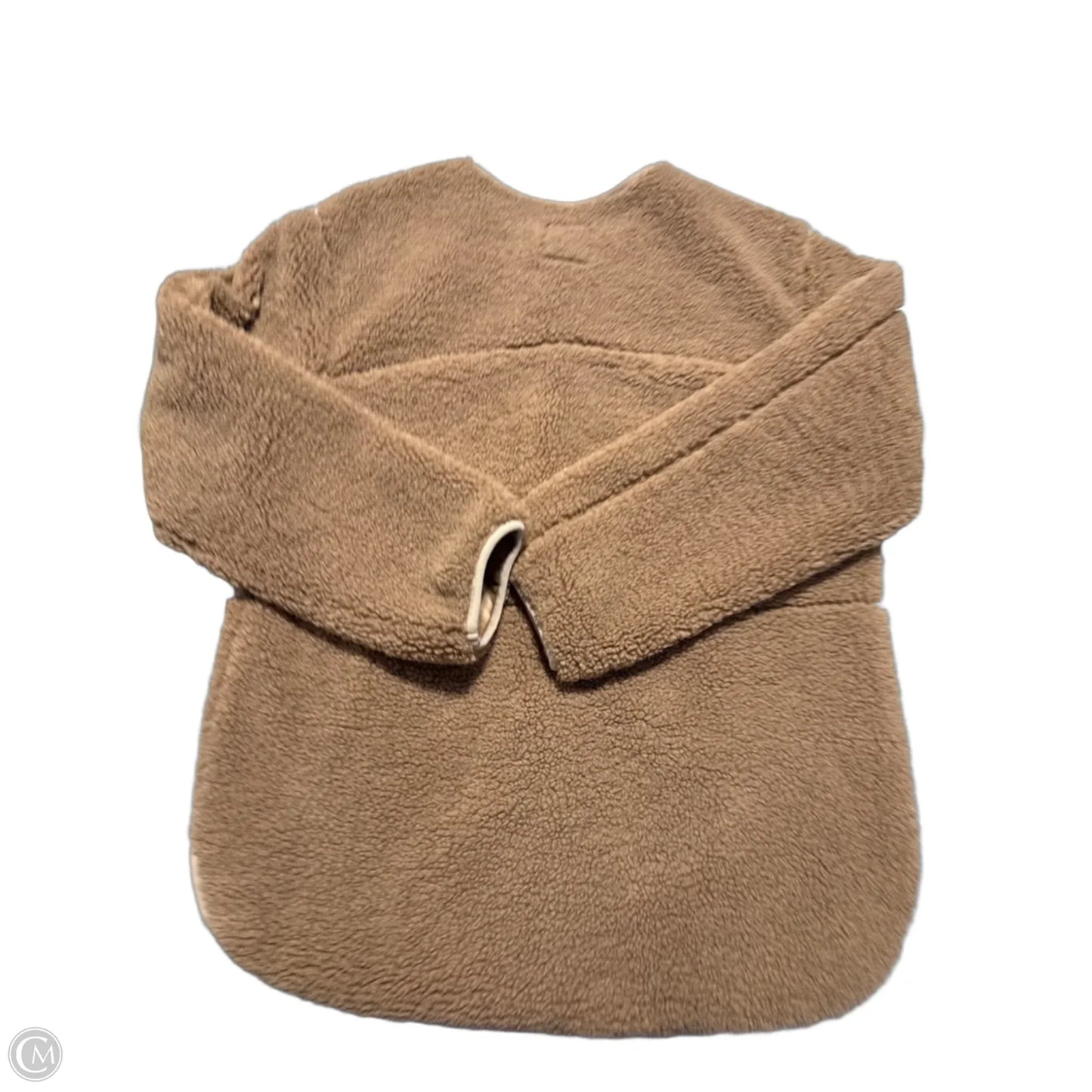 Jacket Fleece By Abercrombie And Fitch In Tan, Size: M