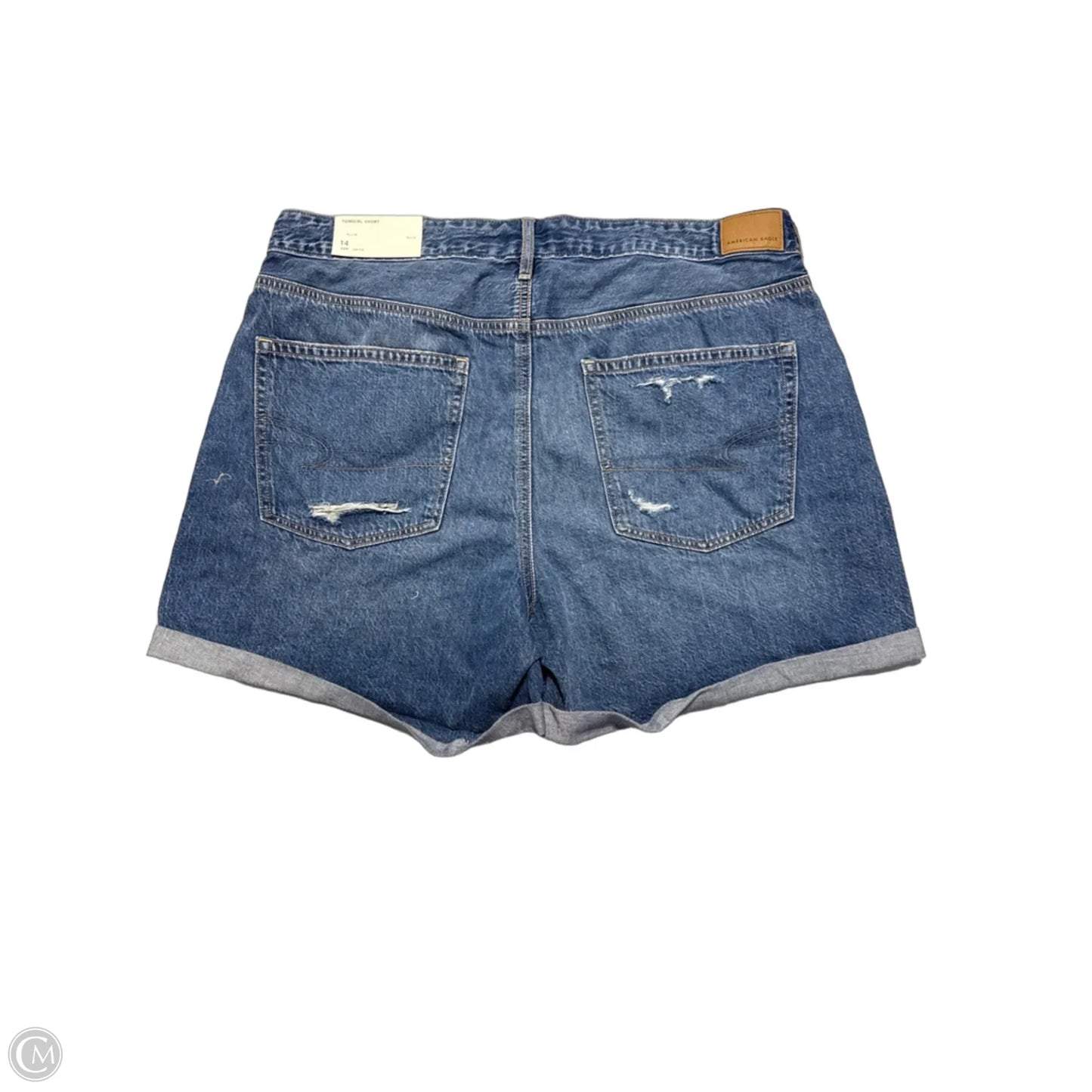 Shorts By American Eagle In Blue Denim, Size: 14