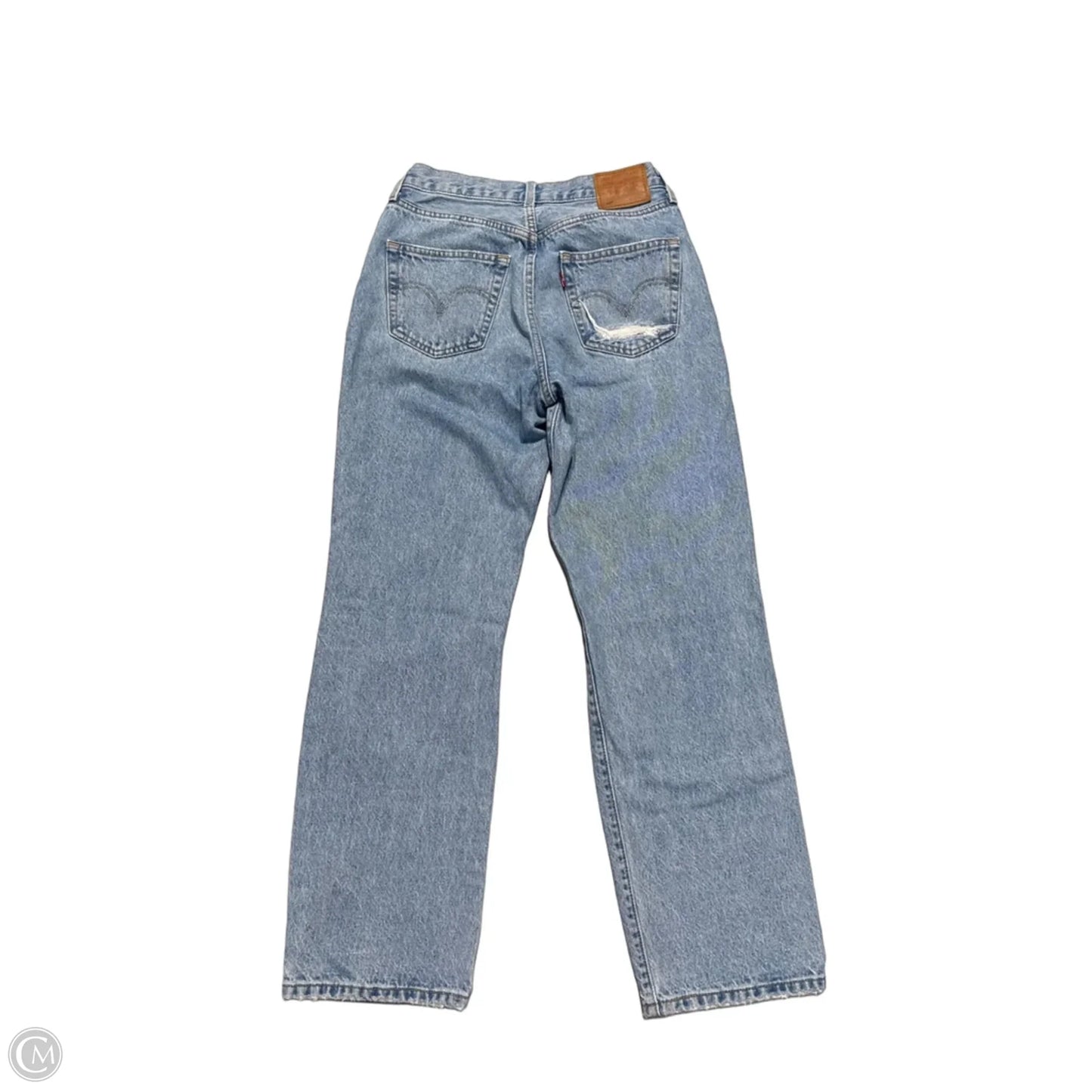 Jeans Straight By Levis In Blue Denim, Size: 2