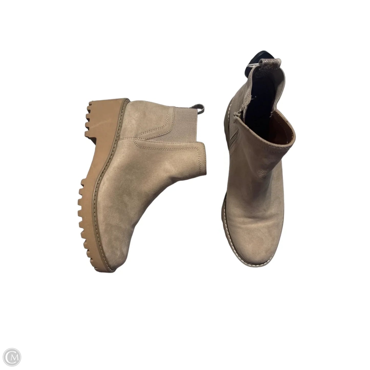 Boots Ankle Flats By Universal Thread In Tan, Size: 8