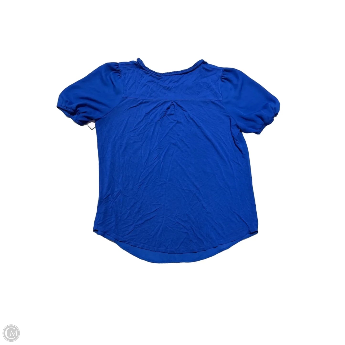 Top Short Sleeve By Fortune & Ivy In Blue, Size: L