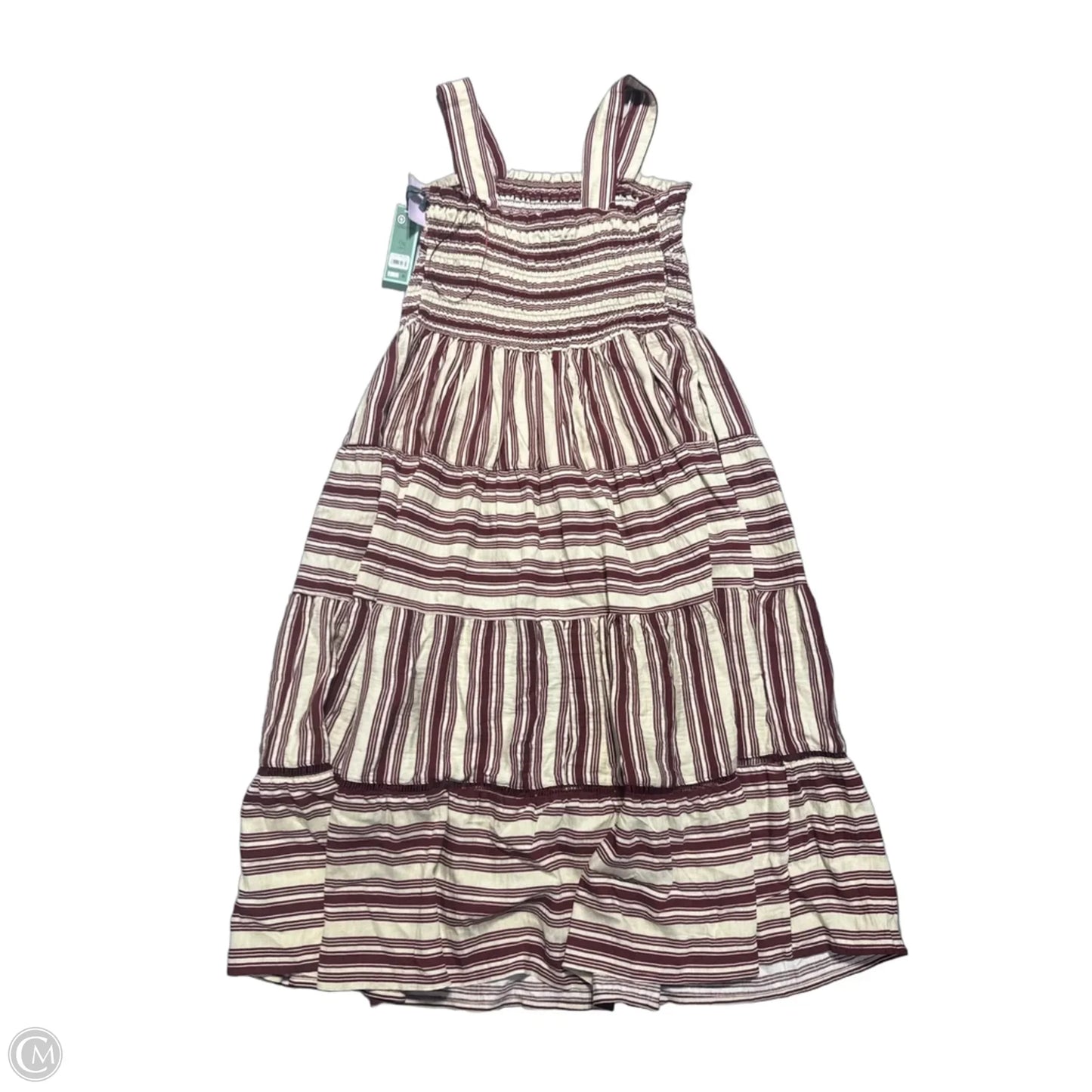 Dress Casual Maxi By Terra & Sky In Red & Tan, Size: 1x