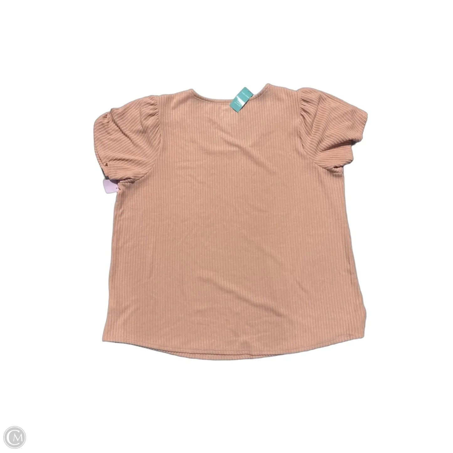 Top Short Sleeve By Maurices In Pink, Size: 1x