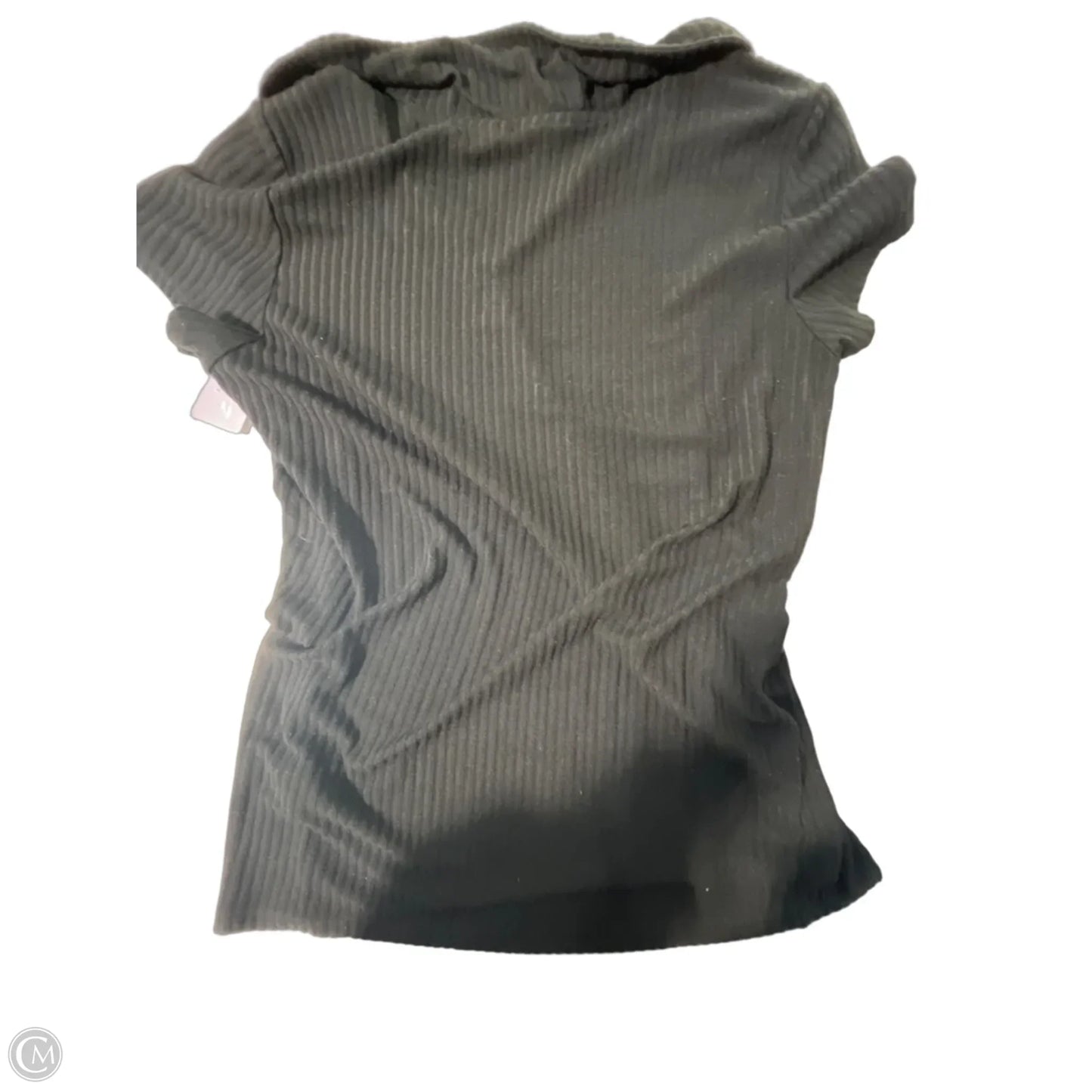 Top Short Sleeve By Christian Siriano In Black, Size: L