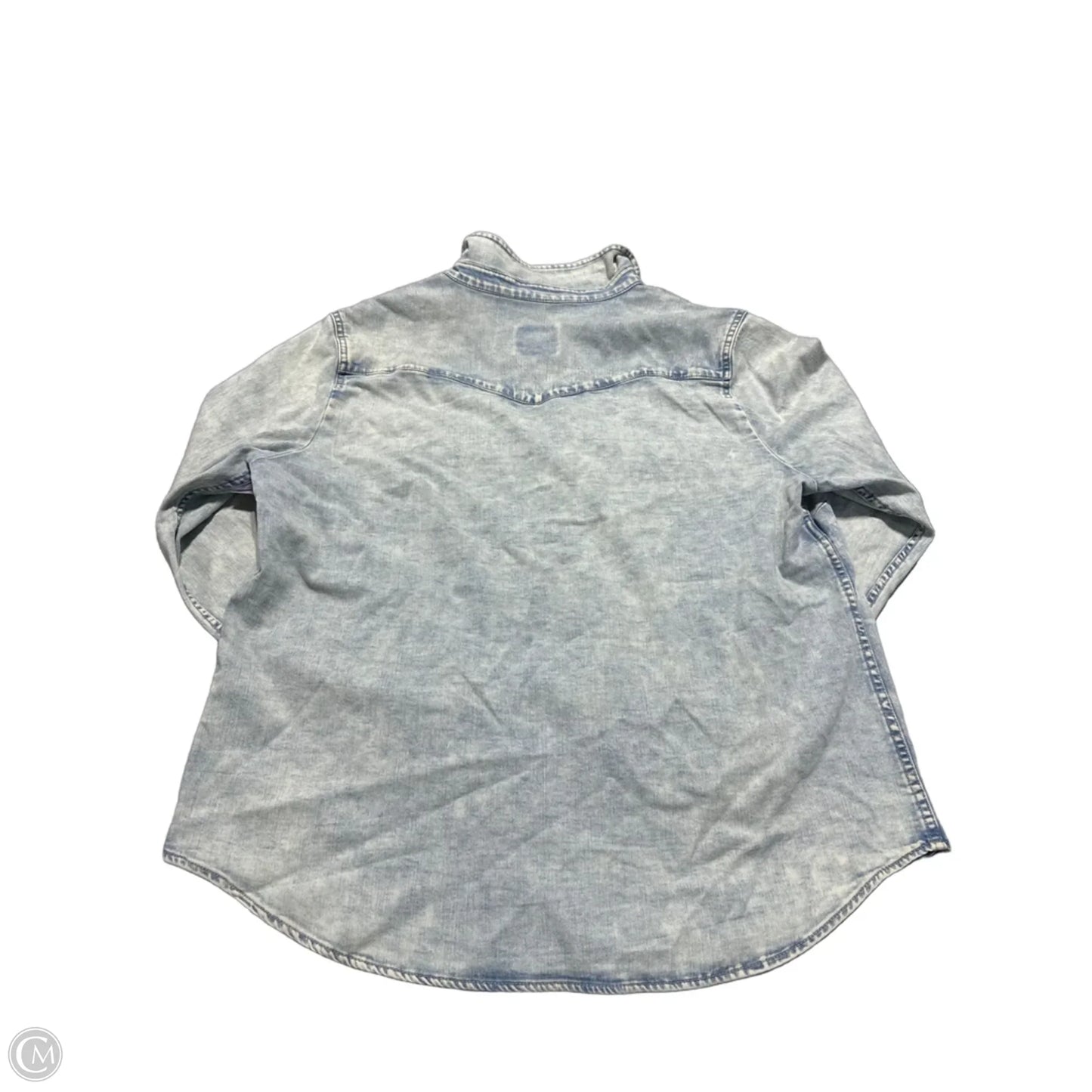 Top Long Sleeve By Cmc In Blue, Size: 2x