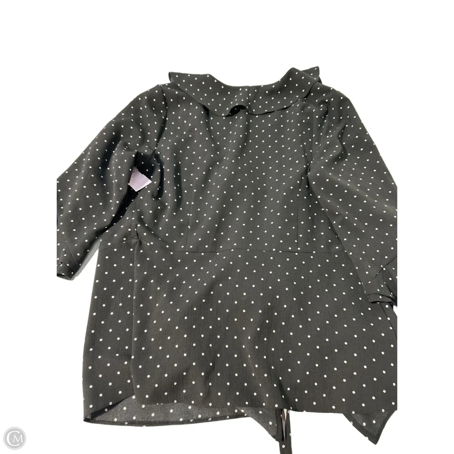 Top Short Sleeve By F&f In Polkadot Pattern, Size: S