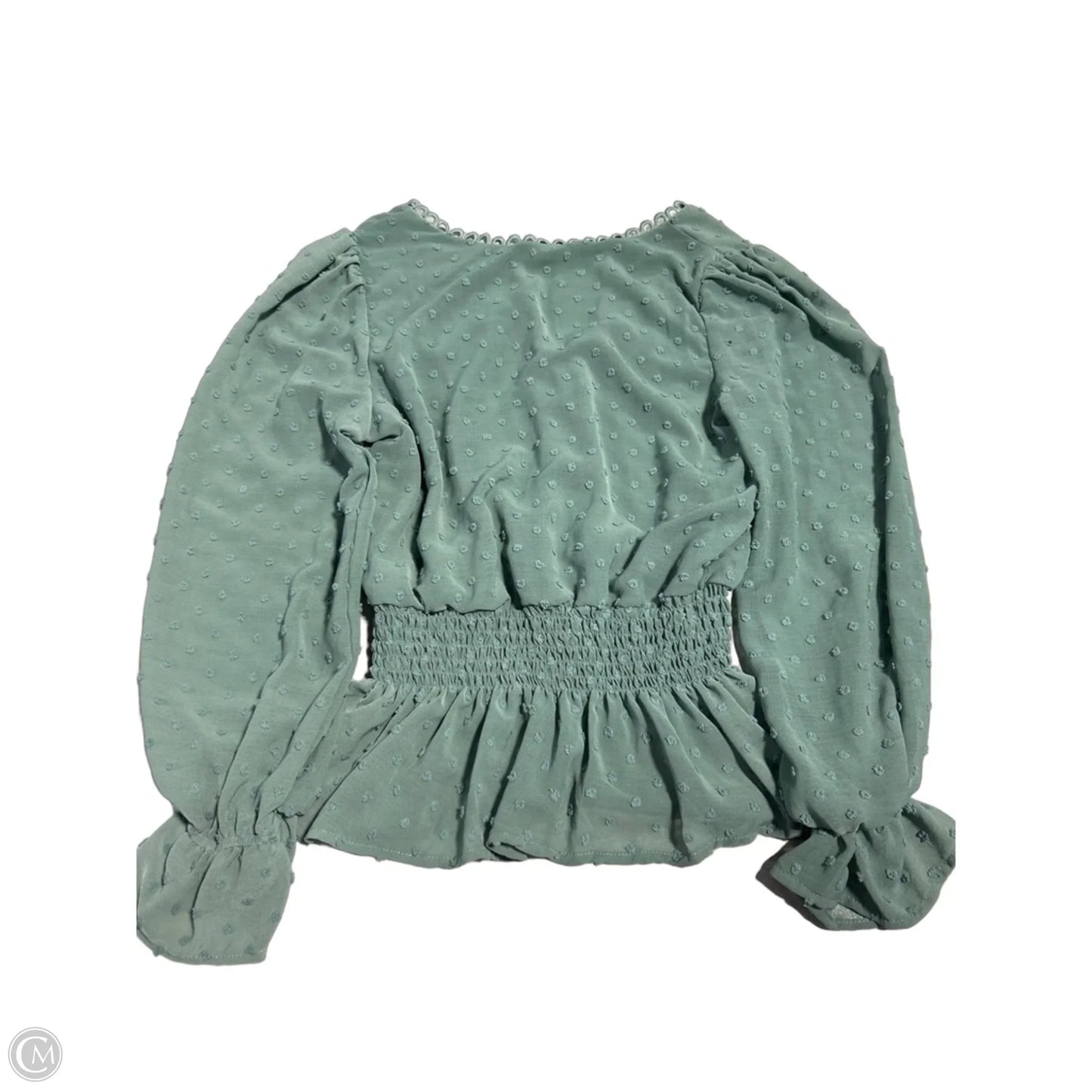 Top Long Sleeve By By The River In Green, Size: S