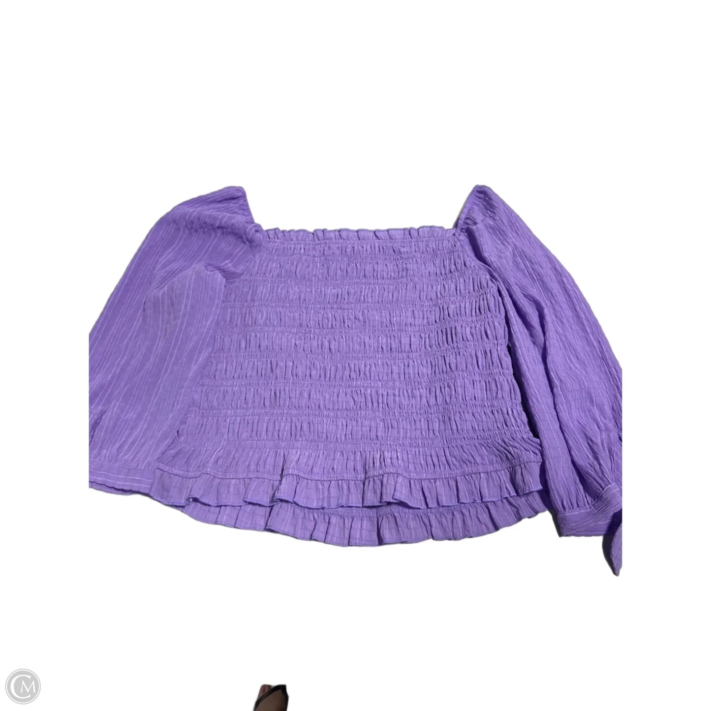 Top Short Sleeve By Cmc In Purple, Size: Xxl