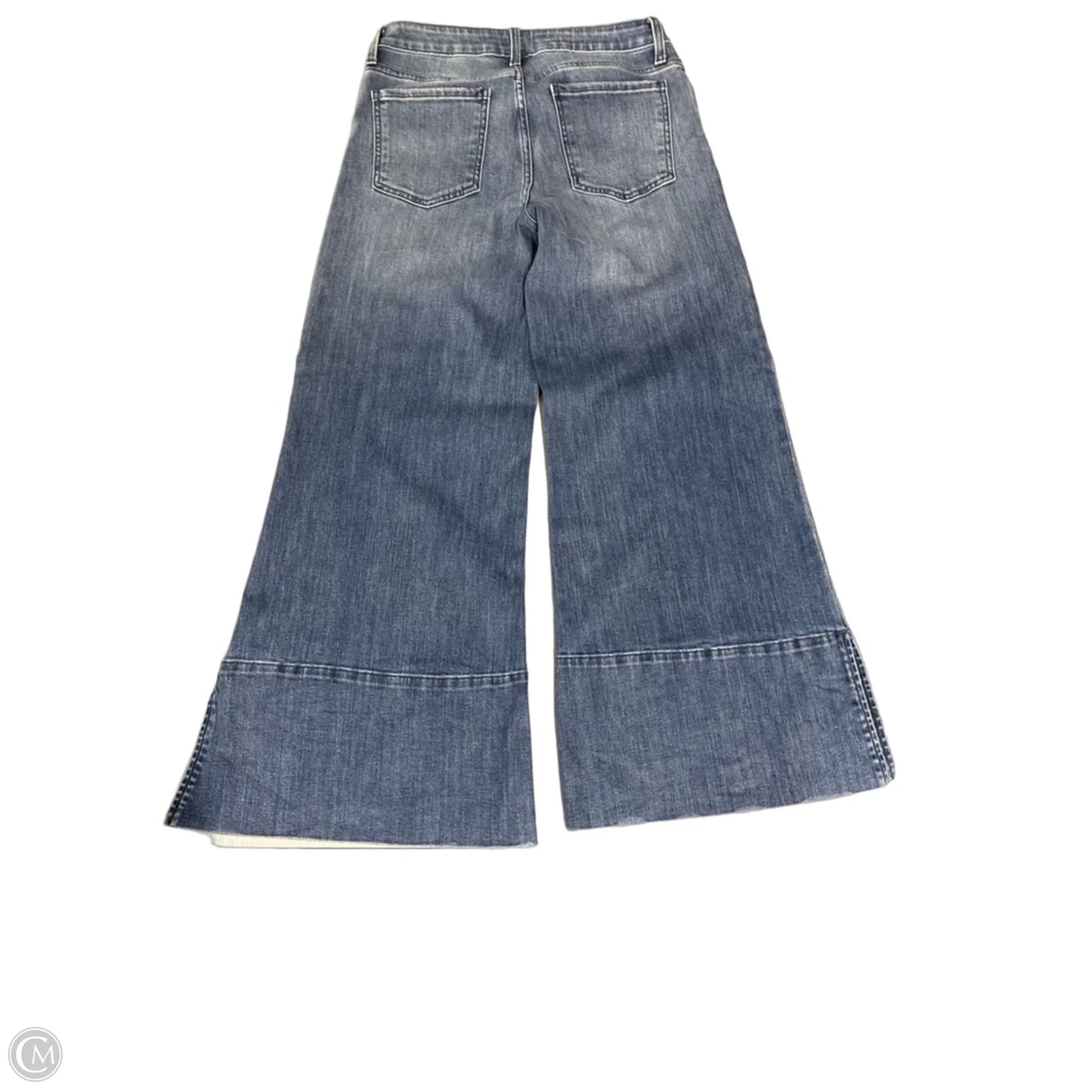 Jeans Flared By Kut In Blue Denim, Size: 4