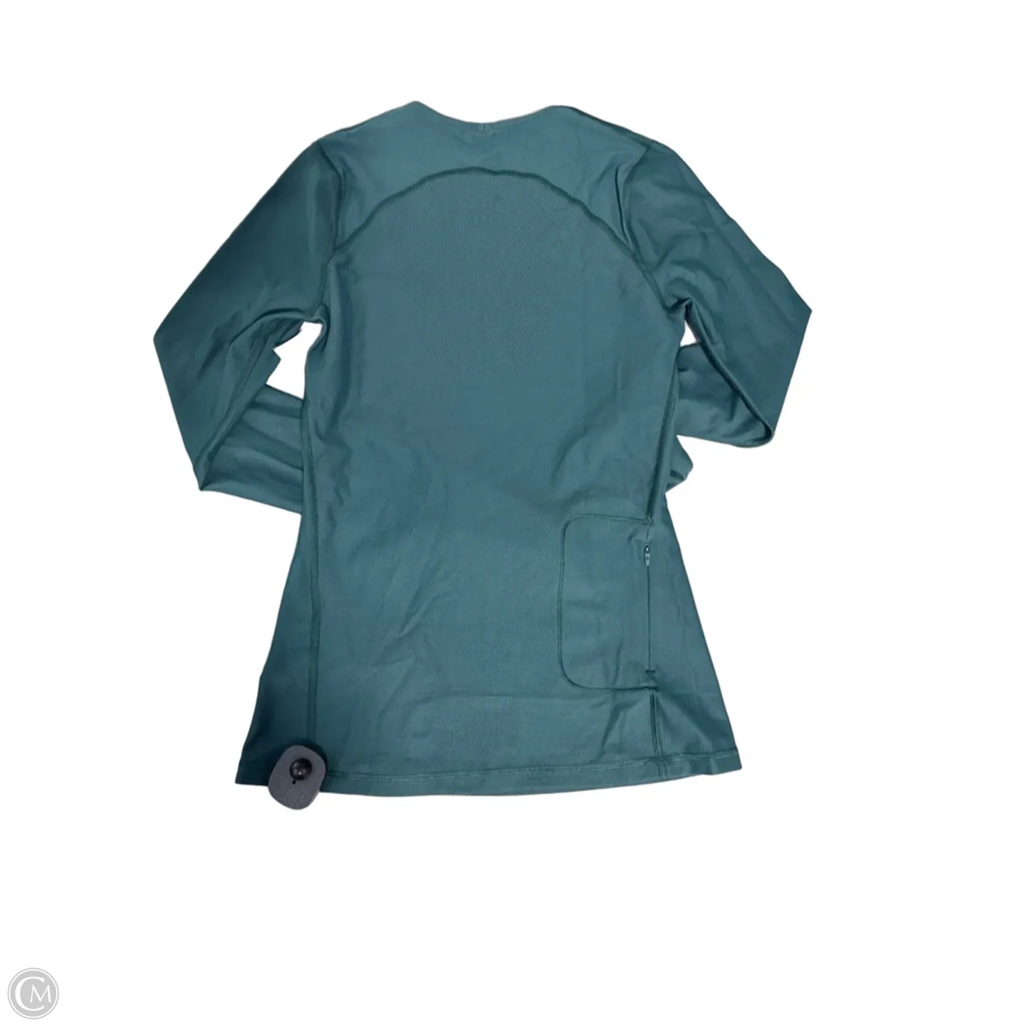 Athletic Top Long Sleeve Collar By Lululemon In Green, Size: 4