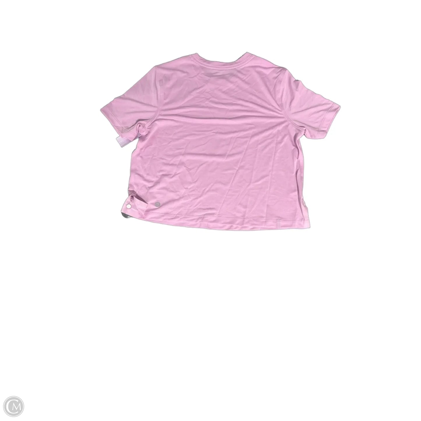Athletic Top Short Sleeve By Lululemon In Pink, Size: S