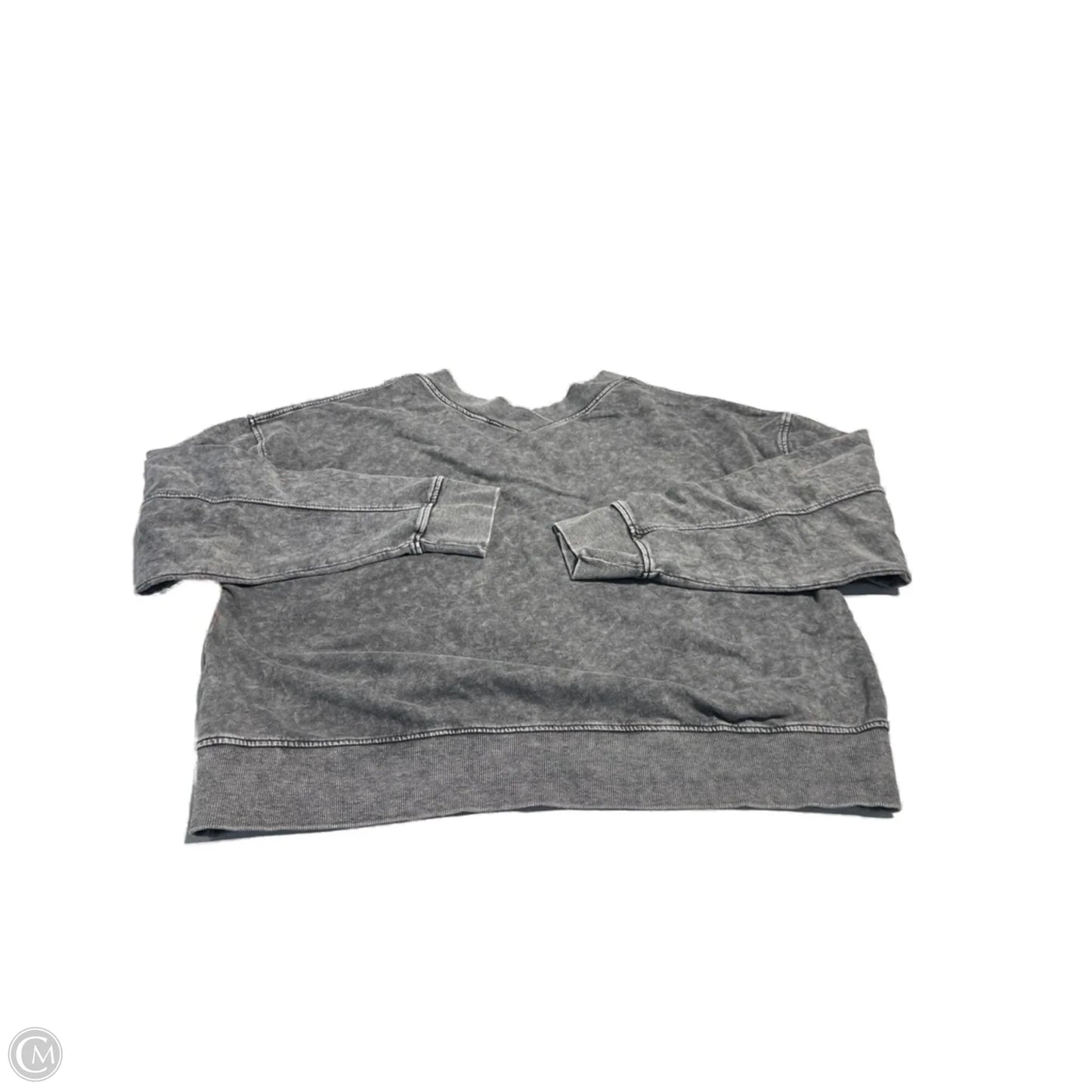Top Long Sleeve By Danskin In Grey, Size: M