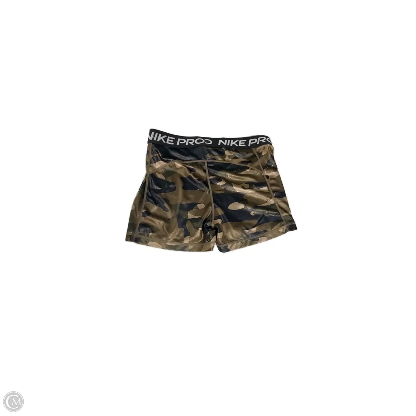 Athletic Shorts By Nike In Camouflage Print, Size: L