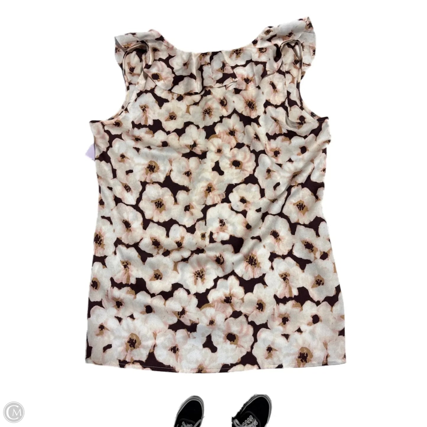 Blouse Sleeveless By Banana Republic In Floral Print, Size: S