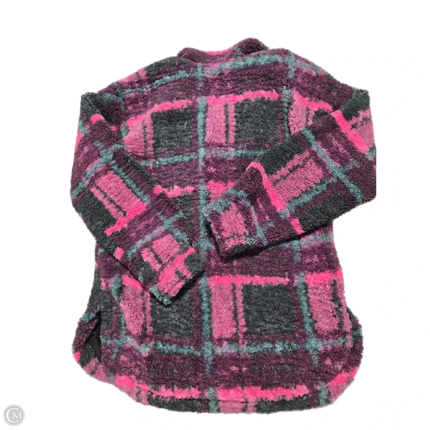 Jacket Faux Fur & Sherpa By Thread And Supply In Pink & Purple, Size: L